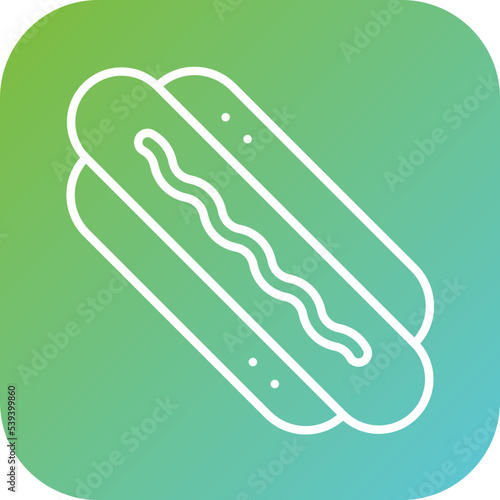 Hot Dog Icon Style