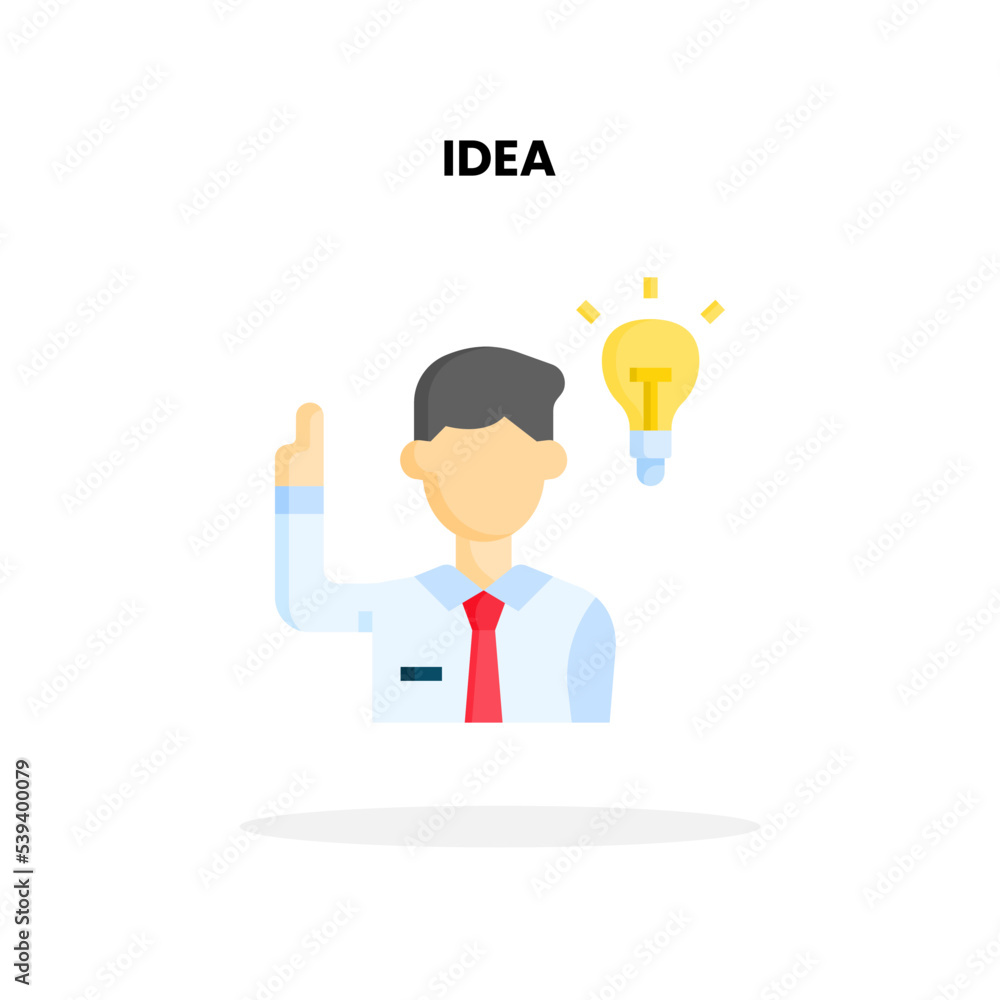 Idea icon. Vector illustration on white background. Idea icon. Vector illustration on white background.