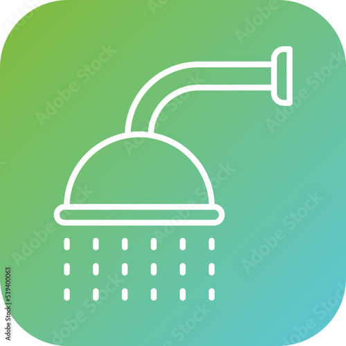Shower Head Icon Style