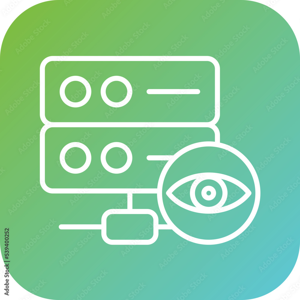 Database Vision Icon Style Database Vision Icon Style