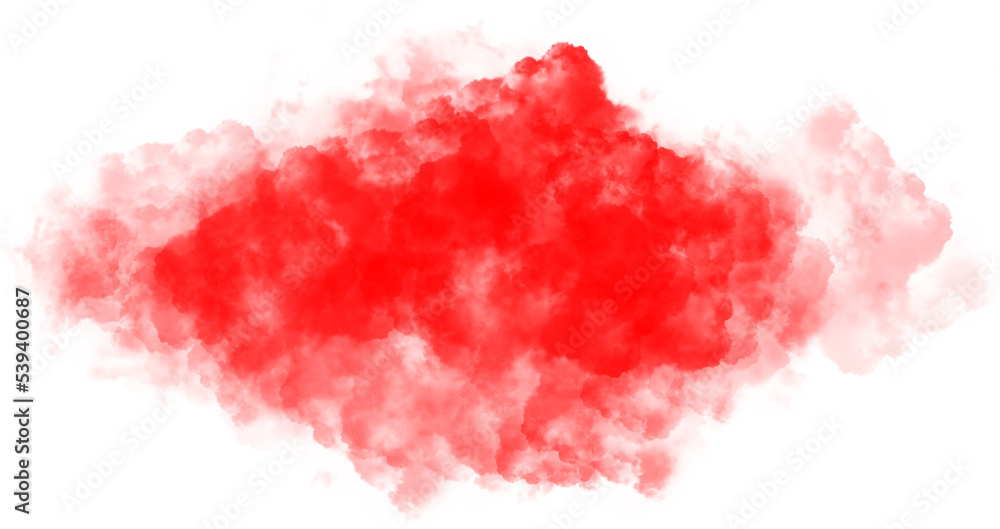 red cloud effect explosion graphic effect