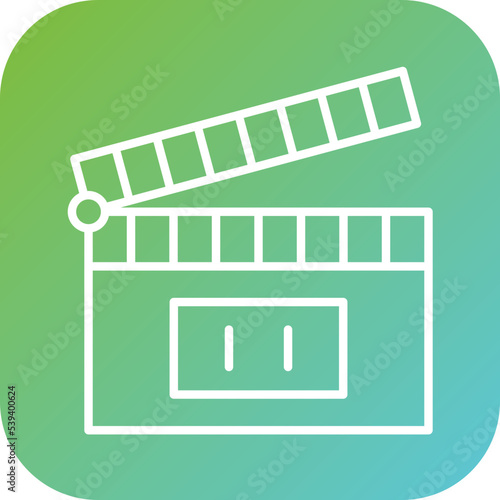 Clapperboard Icon Style