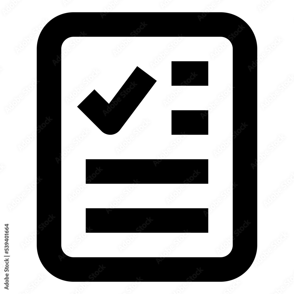 Icon Mark List With Style Outline Icon Mark List With Style Outline