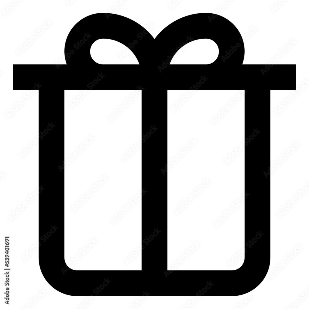 Icon Gift With Style Outline Icon Gift With Style Outline