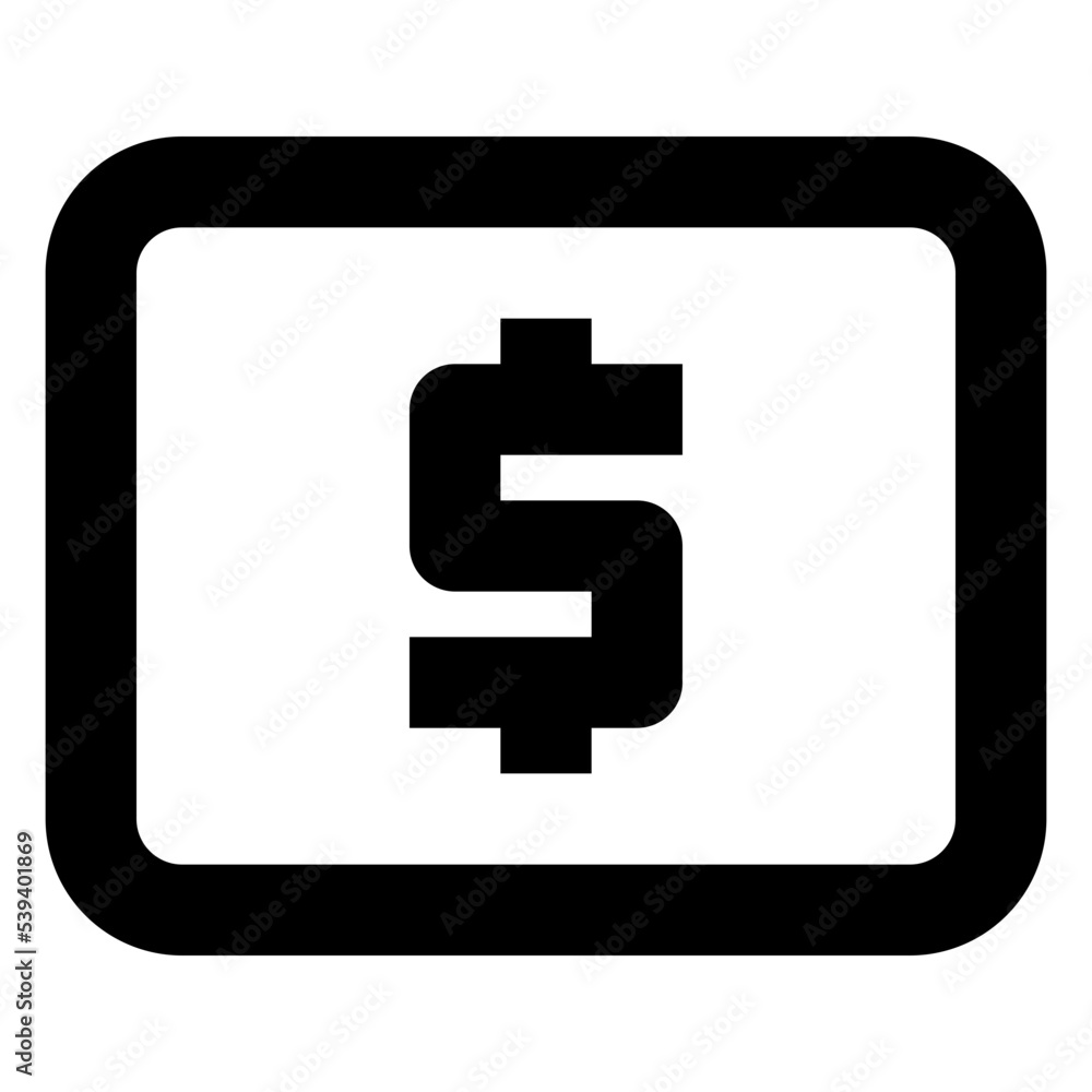 Fototapeta premium Icon Money With Style Outline