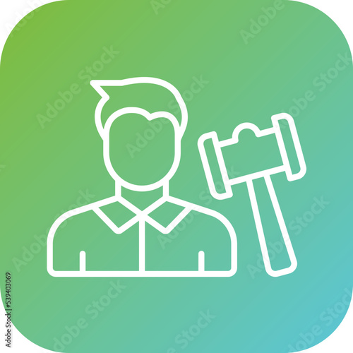 Auctioneer Male Icon Style