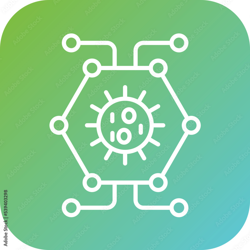 Biological Network Icon Style Biological Network Icon Style