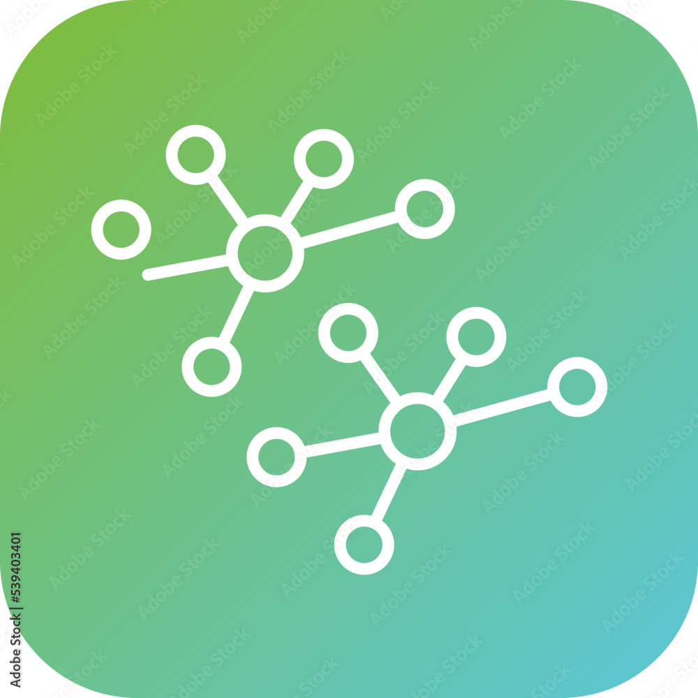 Molecular Structure Icon Style Molecular Structure Icon Style