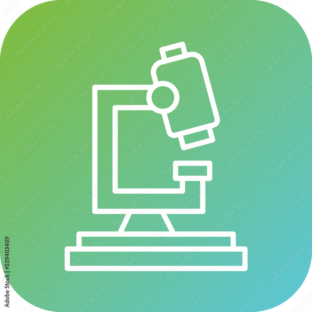 Microscope Icon Style Microscope Icon Style