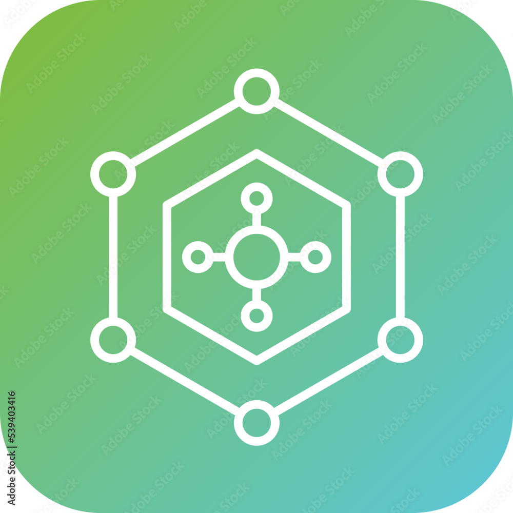 Nanotech Icon Style Nanotech Icon Style