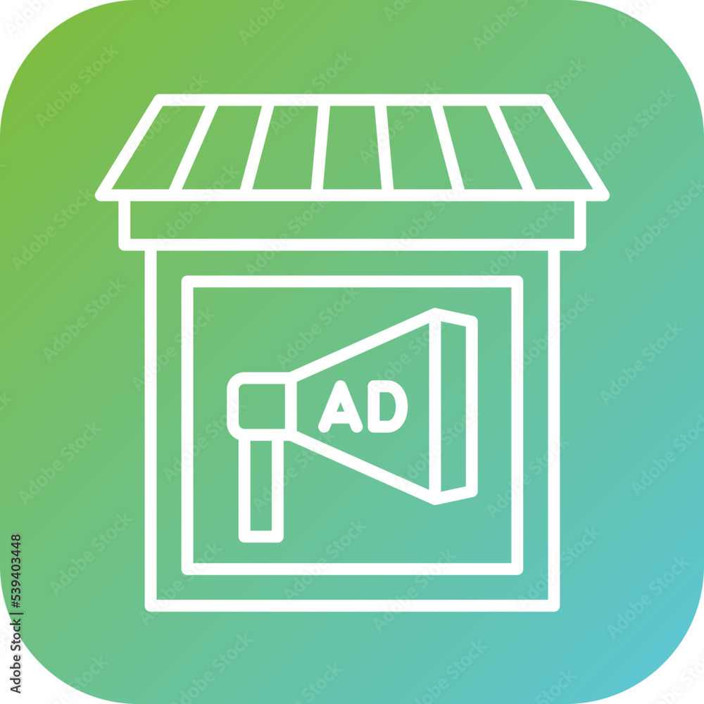 In Store Ads Icon Style In Store Ads Icon Style