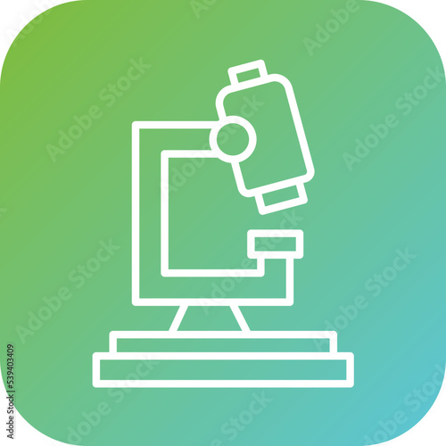 Microscope Icon Style