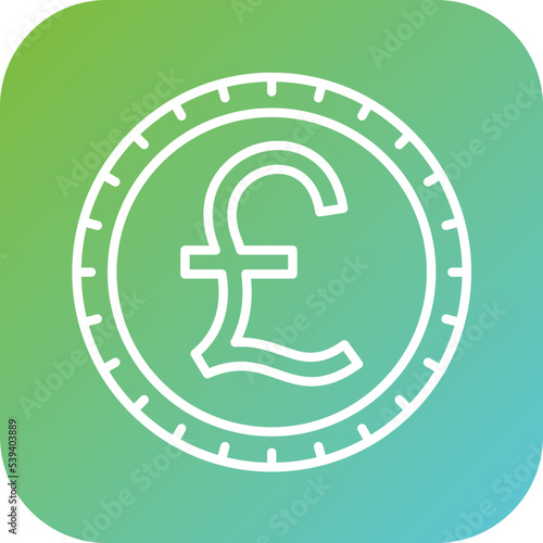 British Pound Icon Style