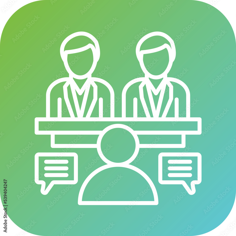 Job Interview Icon Style