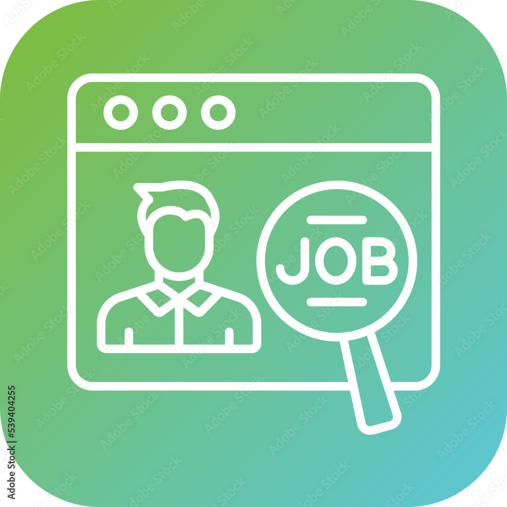 Job Search Website Icon Style