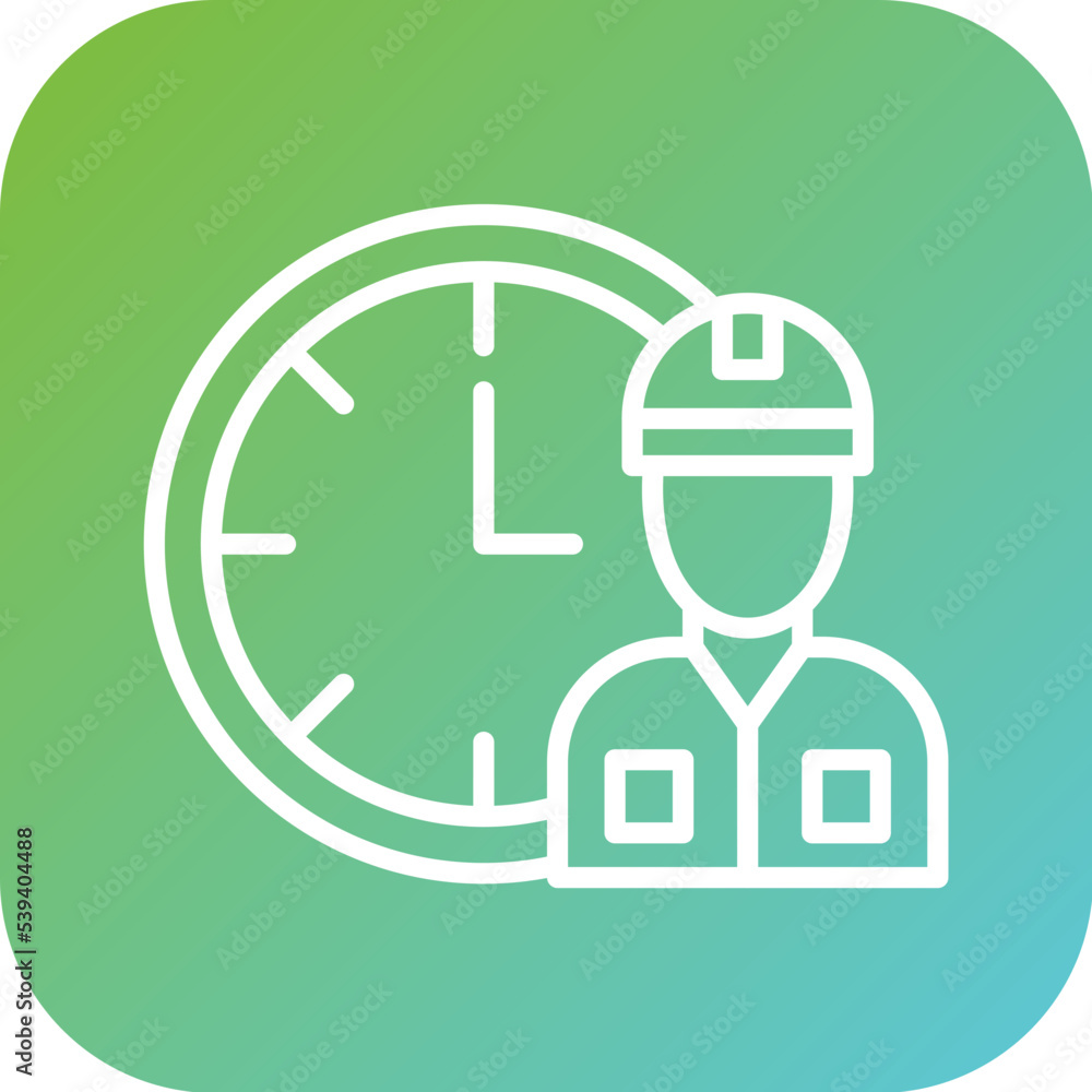 Working Hours Icon Style