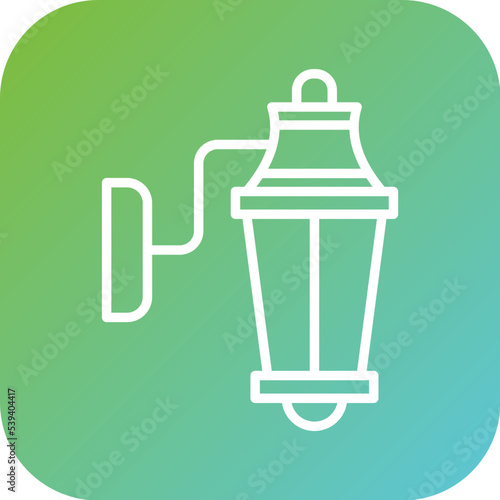 Wall Lamp Icon Style