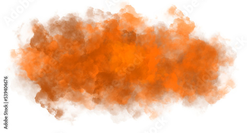 cool orange smoke explosion effect