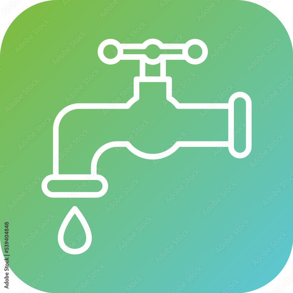 Water Tap Icon Style