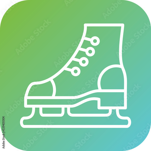 Ice Skate Icon Style