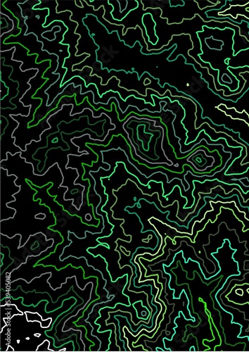 green topo texture contour line