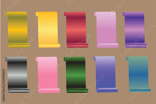 Scroll Banner, Infographic Template