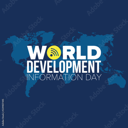 World Development Information Day Social Media Post Design