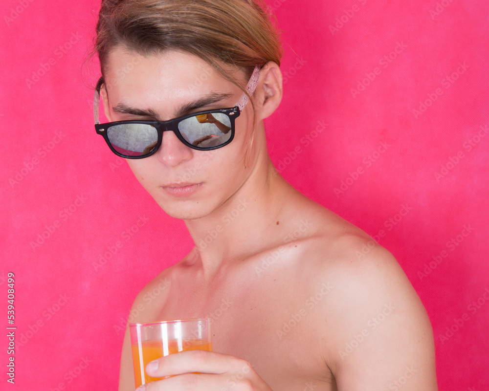 Young attractive guy is resting at home. Young attractive guy is resting at home.