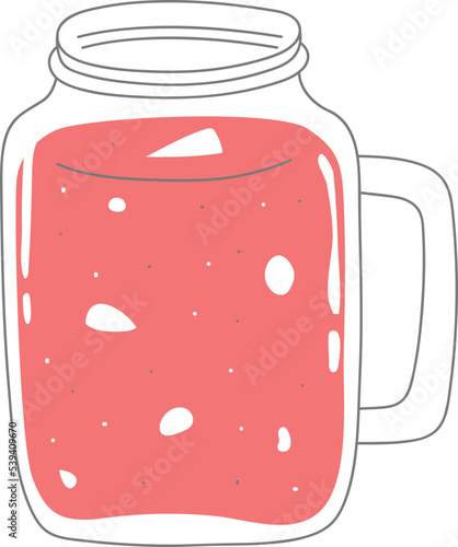 Stylized Cocktail Drawing Illustration