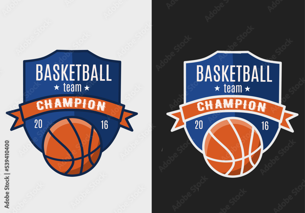 illustration vector of basketball team,sport logo perfect for print,etc