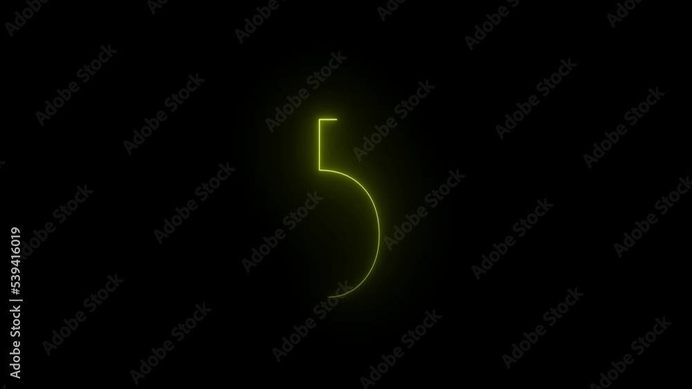 yellow color neon countdown 10 to zero animated yellow color neon countdown 10 to zero animated