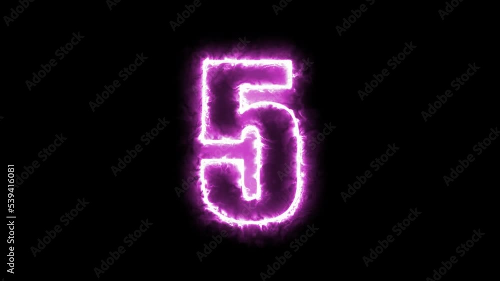 3d animation, neon countdown from ten to zero vd41 3d animation, neon countdown from ten to zero vd41