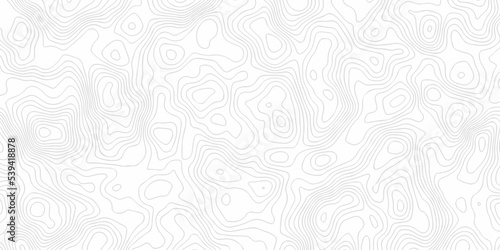 Topographic patter line map background. silver line topography maount map contour background, geographic grid. Abstract vector illustration.   © MdLothfor