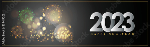 Vector illustration for Happy New year 2023 background poster banner flyer card