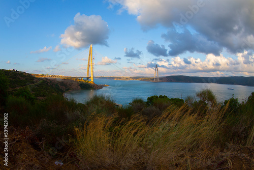 Yavuz Sultan Selim Bridge. Istanbul Bosporus view. photo