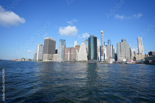 New York City Midtown Manhattan panorama over the Hudson River. photo during the day.