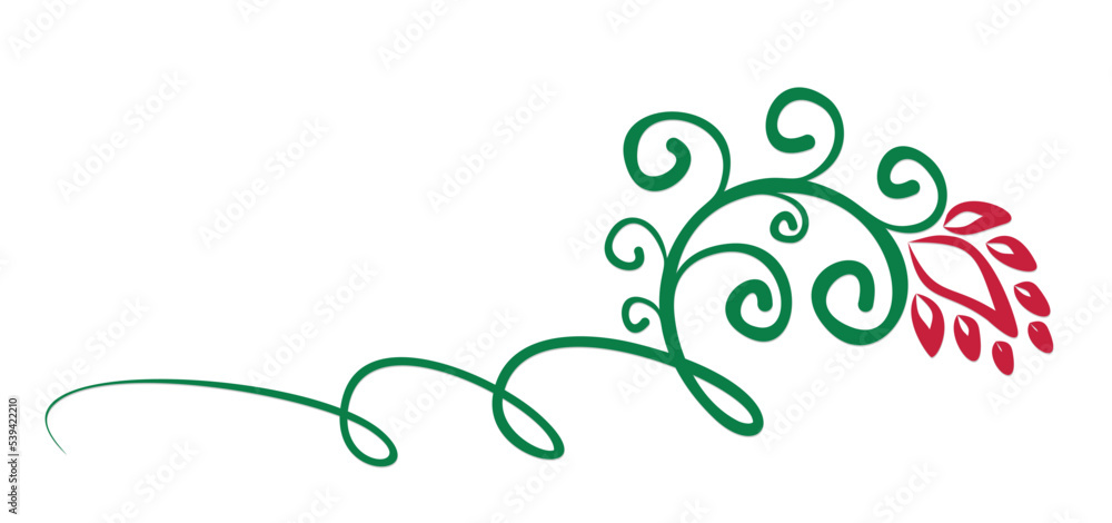 The Symbol of red flower with pattern. The Symbol of red flower with pattern.