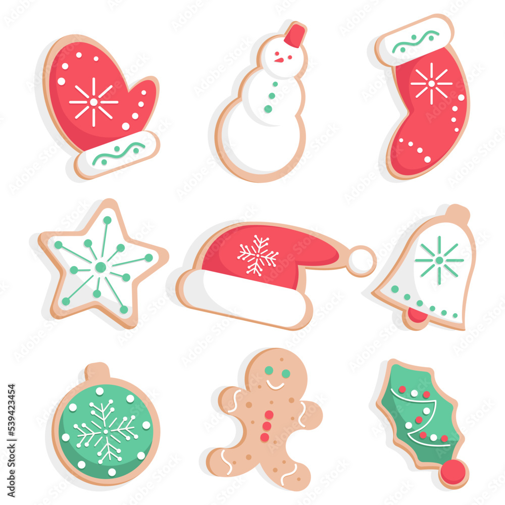 vector set of christmas gingerbread vector set of christmas gingerbread