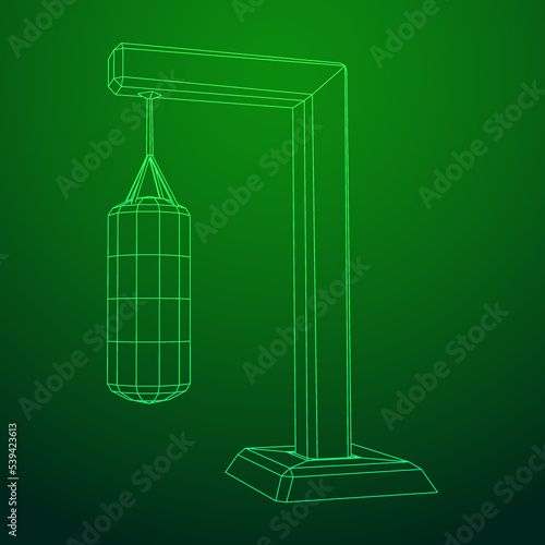 Punching bag for training boxing power punch