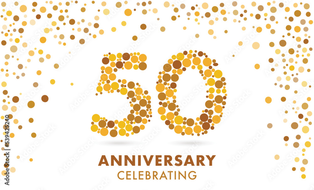 Anniversary 50. Poster template for Celebrating 50th anniversary event party Anniversary 50. Poster template for Celebrating 50th anniversary event party