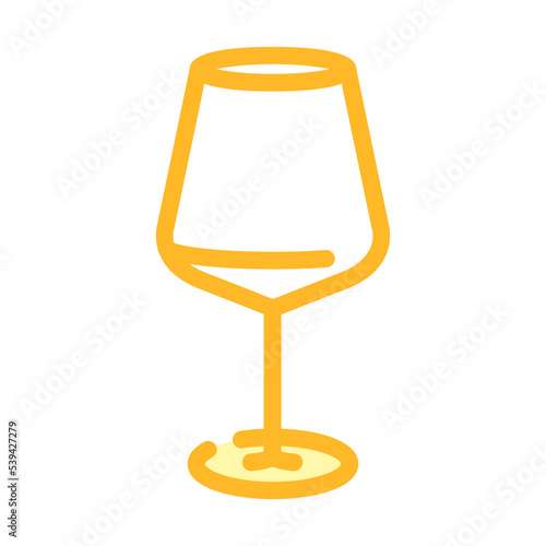 cabernet wine glass color icon vector. cabernet wine glass sign. isolated symbol illustration