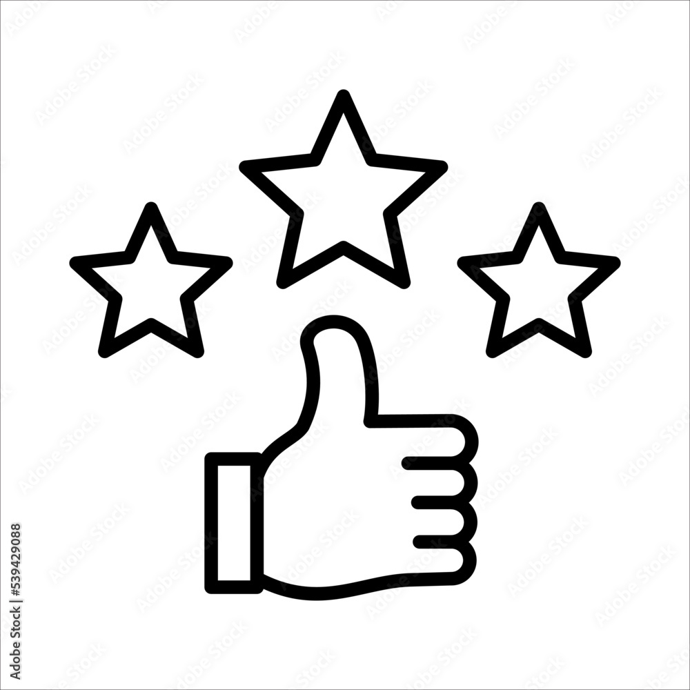 Customer Review, Rating Icon Logo Design Vector Template Illustration Sign And Symbol Customer Review, Rating Icon Logo Design Vector Template Illustration Sign And Symbol