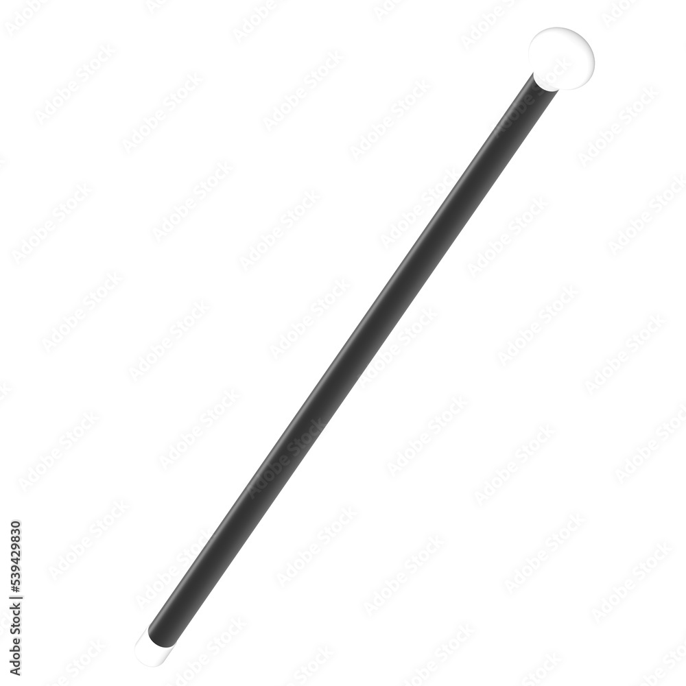 3d rendering illustration of a cabaret dance cane stick 3d rendering illustration of a cabaret dance cane stick