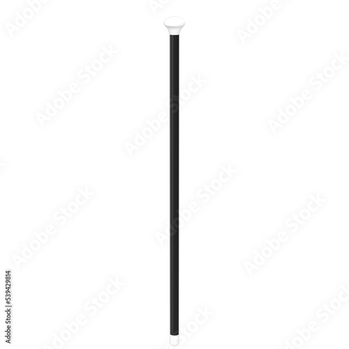 3d rendering illustration of a cabaret dance cane stick