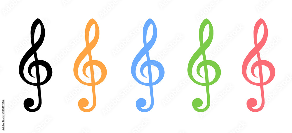 Fototapeta premium ト音記号