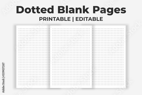 Dotted Blank Pages