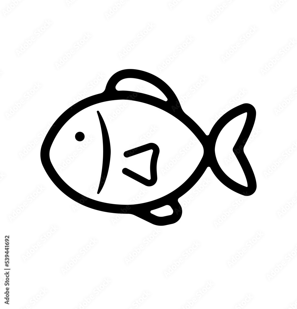 Fish , seafood vector icon illustration Fish , seafood vector icon illustration