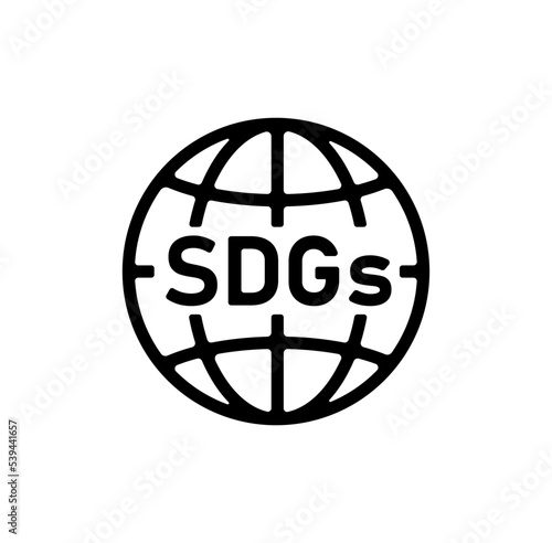 SDGs ( ecology ,  sustainability ) vector icon illustration