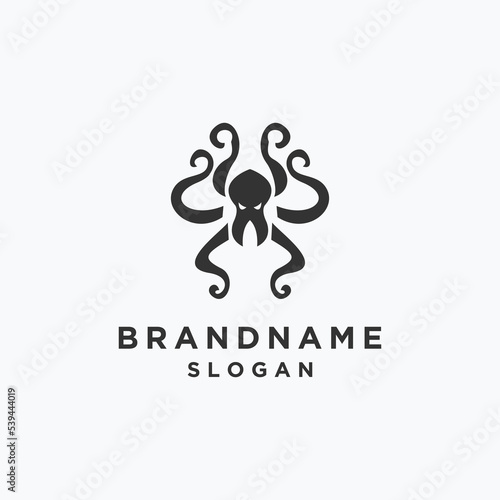 Octopus logo template vector illustration design