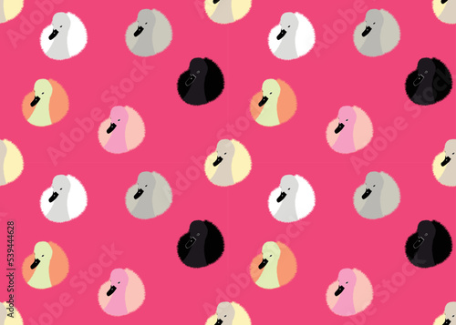Baby Swan seamless pattern. Swan illustration vector design. 